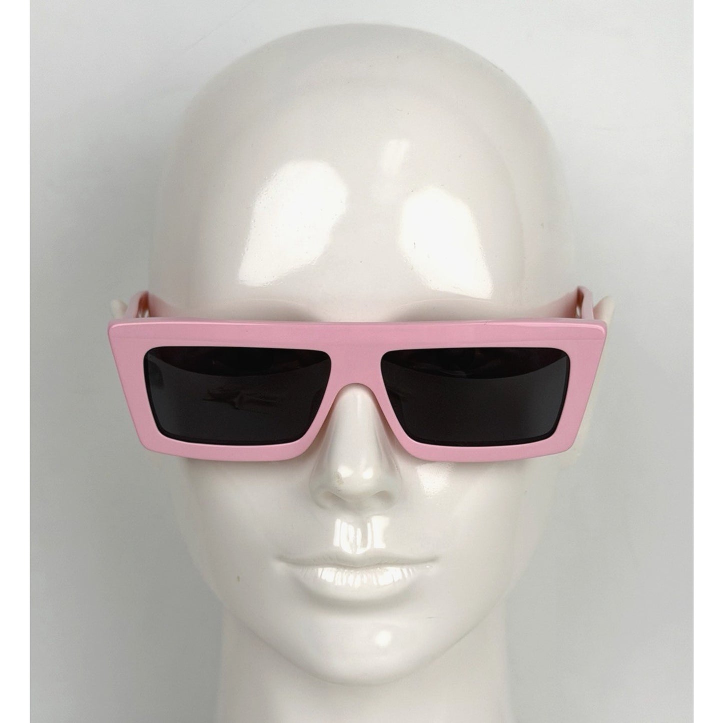 Celine Monochroms Rectangular Sunglasses in Glossy Pink Acetate Frame