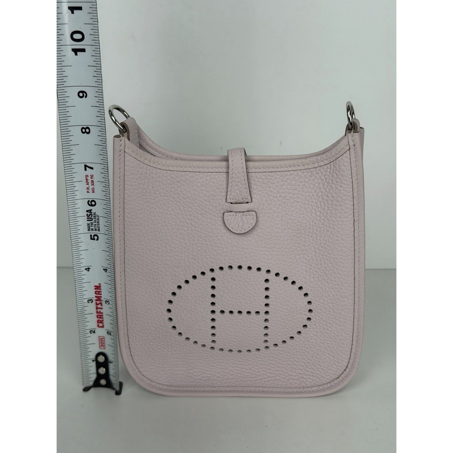 Hermes Evelyne TPM 16 Bag in Mauve Pale Clemence Leather 2024 C2