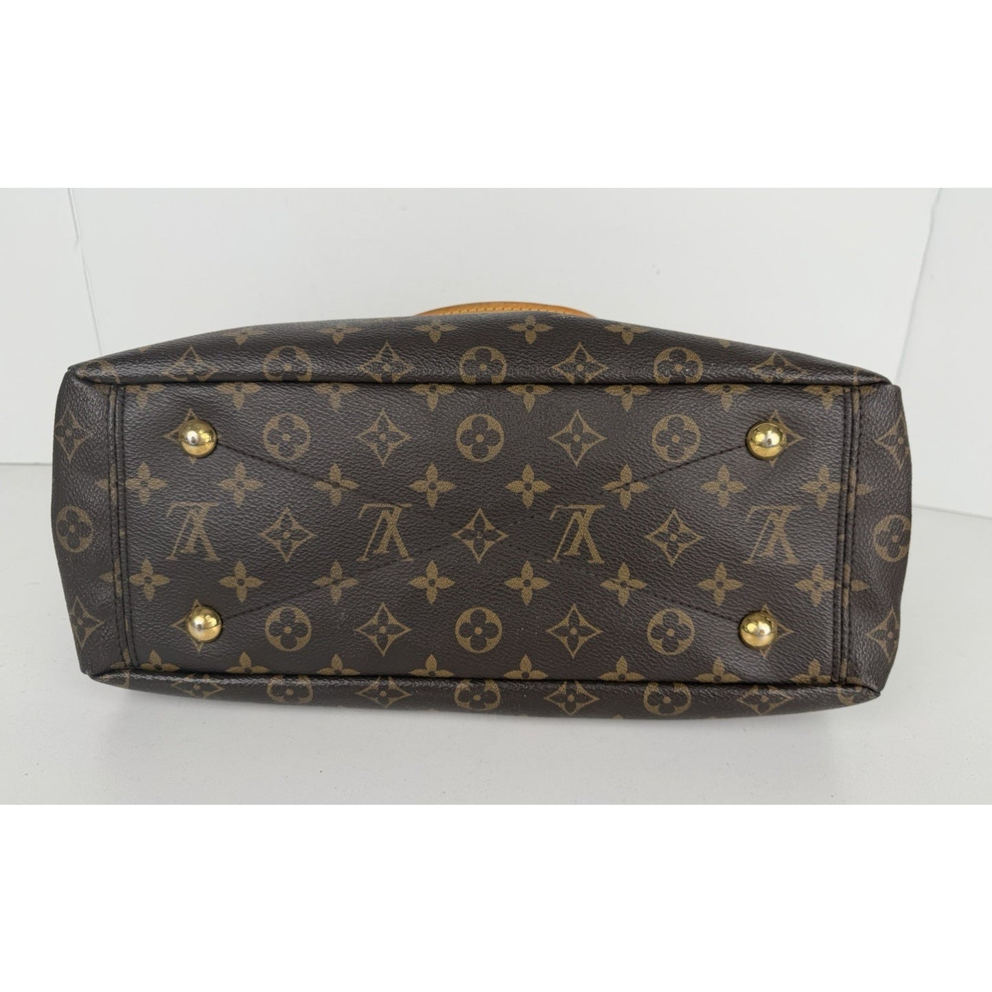 Louis Vuitton Pallas Top Handle Bag MM in LV Monogram Coated Canvas 2014 S-20