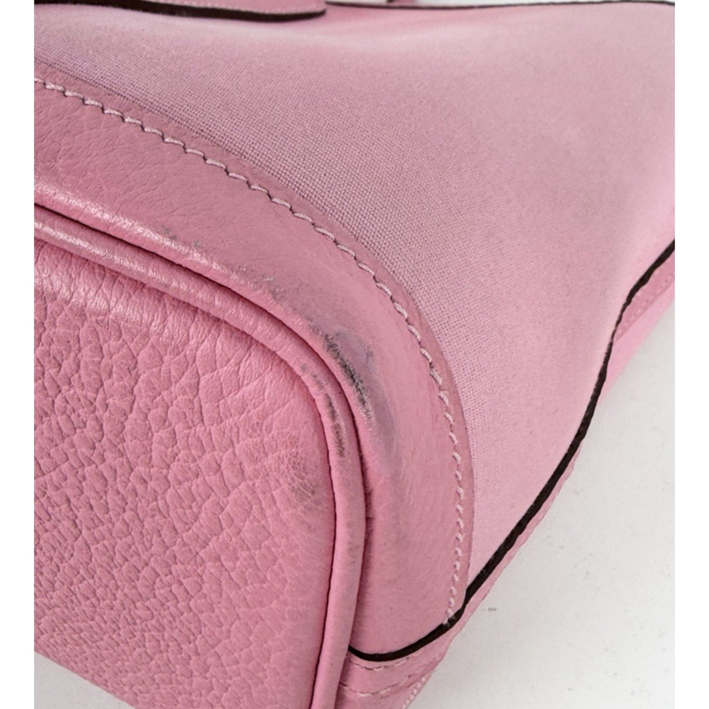 Hermes Toile & Clemence Garden Party 30 Top Handle Bag Rose Sakura C4