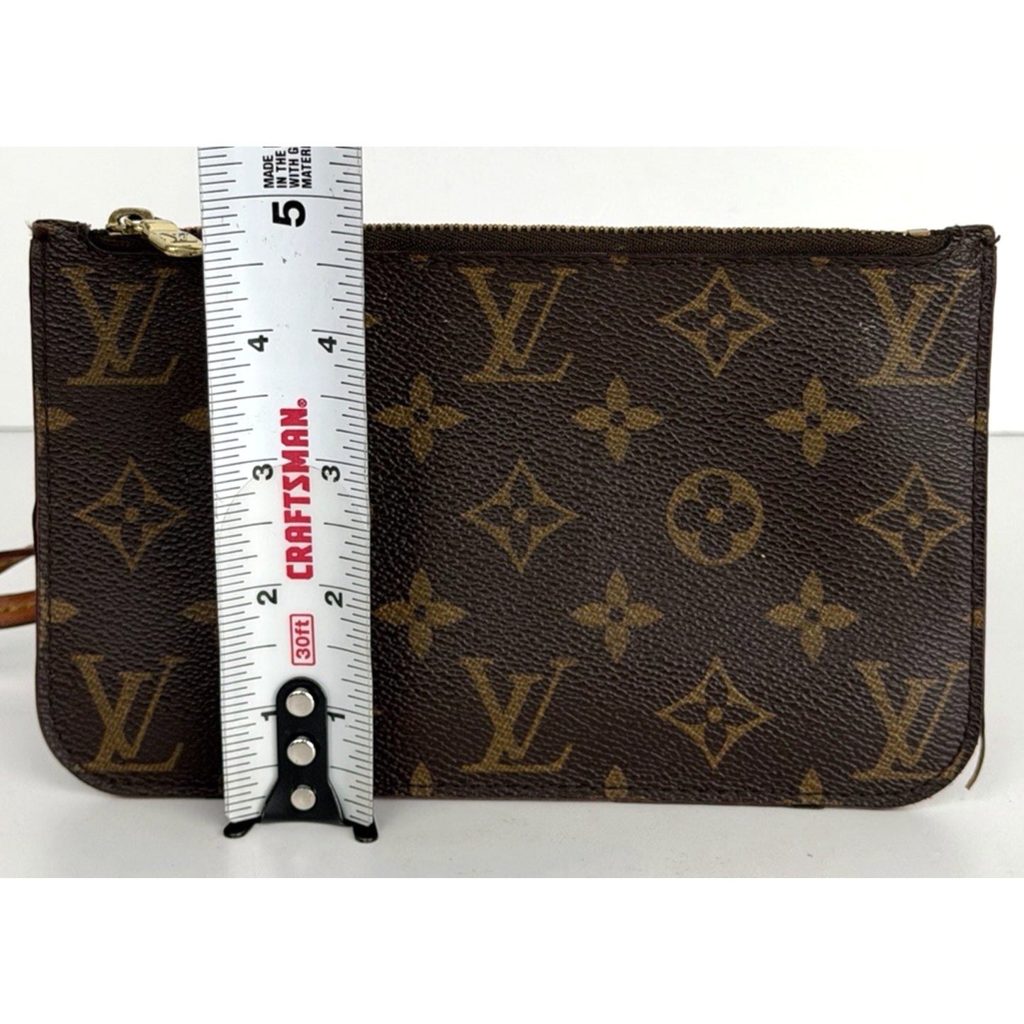 Louis Vuitton Neverfull PM Pouch/Bag in Brown Monogram Coated Canvas 2016 K-1