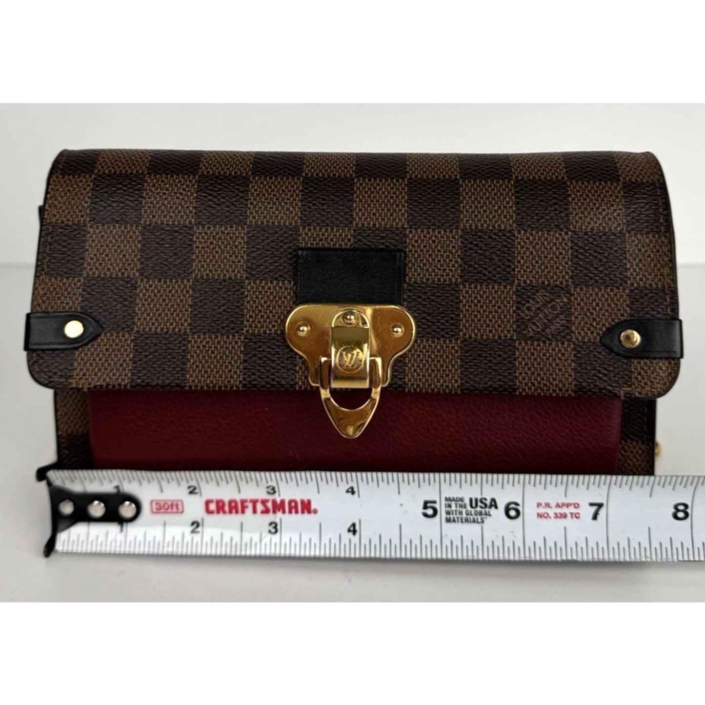 Louis Vuitton Vavin Wallet Bag on Chain in Damier Ebene Coated Canvas 2019 S