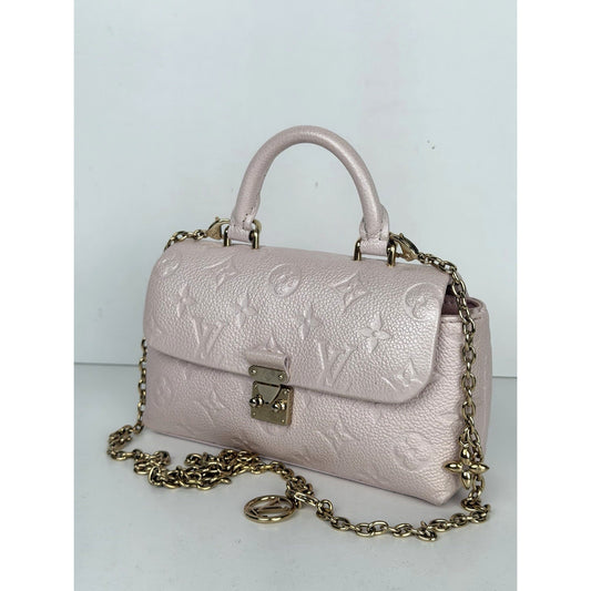 Louis Vuitton Nano Madeleine Bag in Pink Monogram Empreinte Leather NFC C5