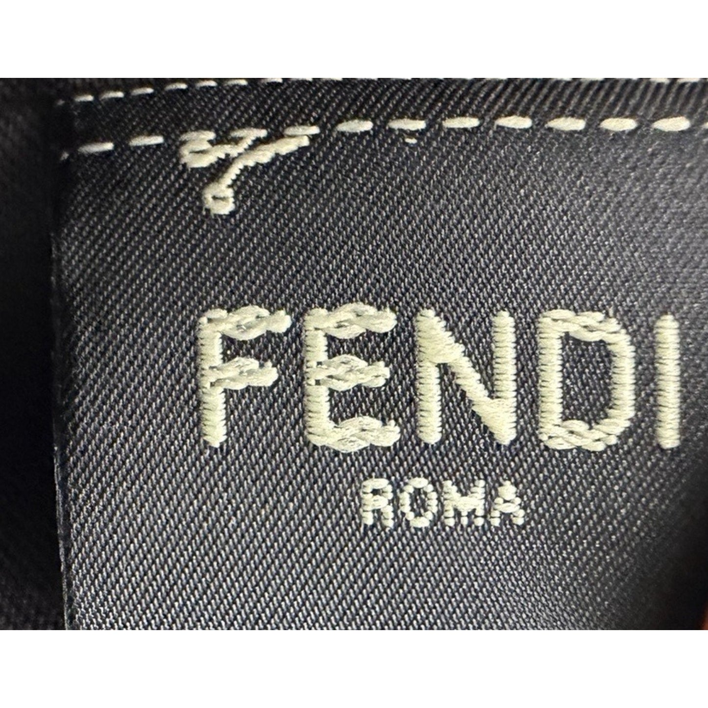 Fendi Baguette Mini Bag in White Calfskin Leather Gold Hardware D-7