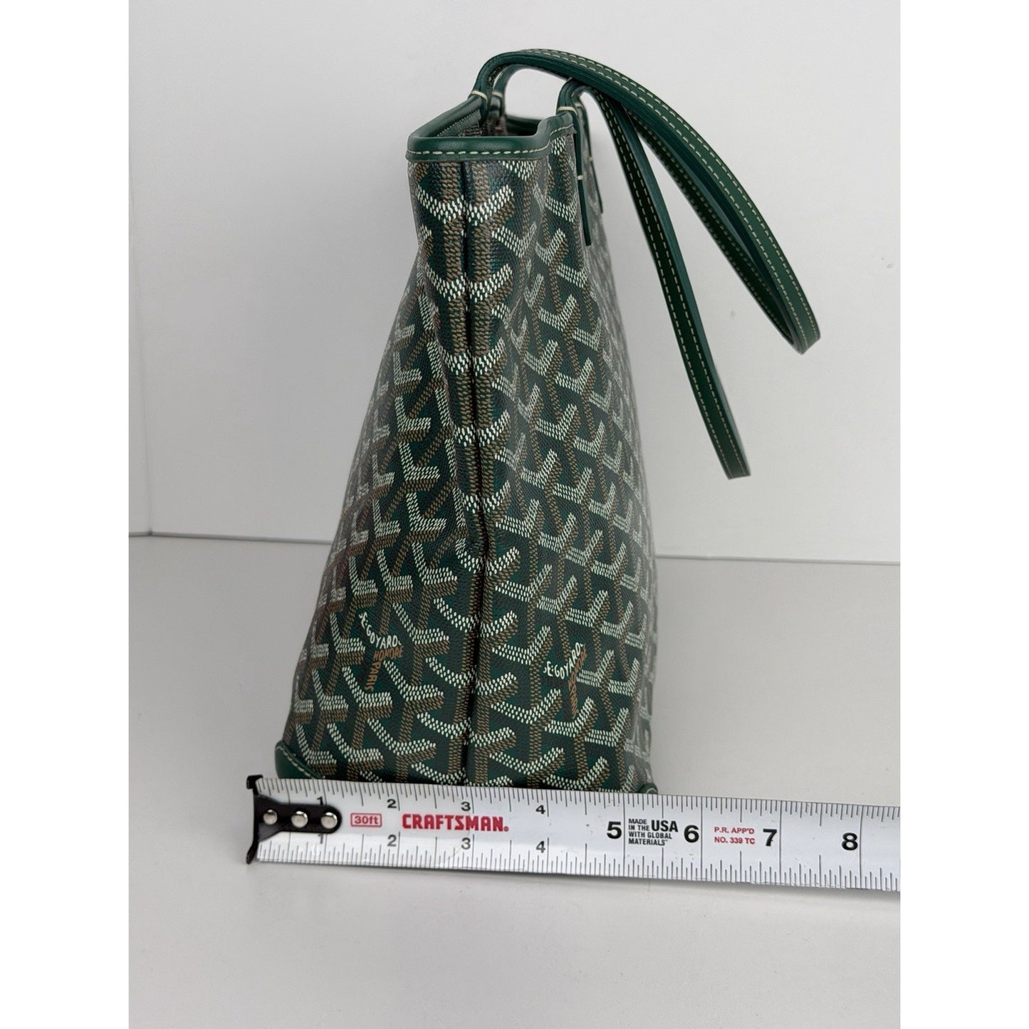 Goyard Saint Louis Medium Tote Green Goyardine Canvas B-2