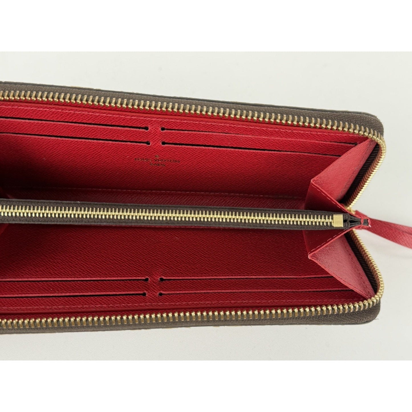 Louis Vuitton Clemence Zippy Wallet in Damier Ebene Coated Canvas NFC