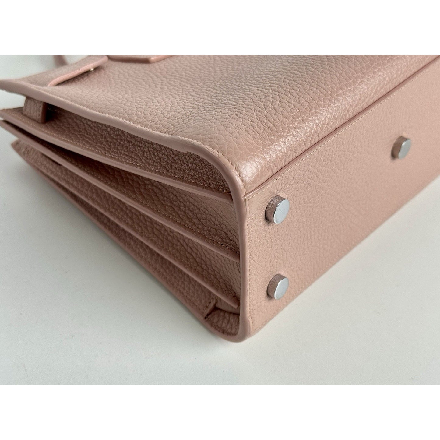 Saint Laurent Baby Sac de Jour Blush Pink Leather Handbag