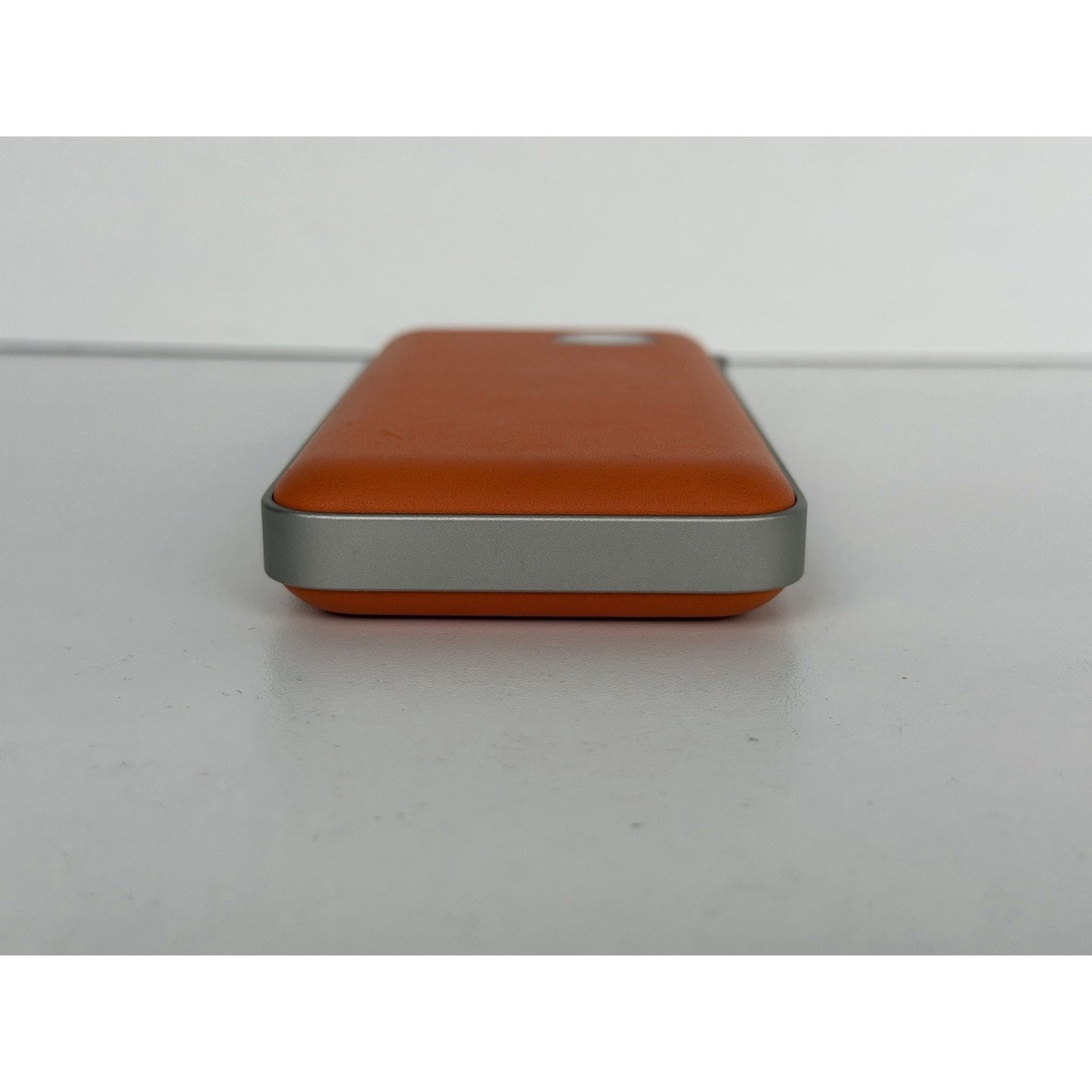 Hermes Volt'H Maxi Power Bank Orange Swift Calfskin Leather & Aluminum Frame K3