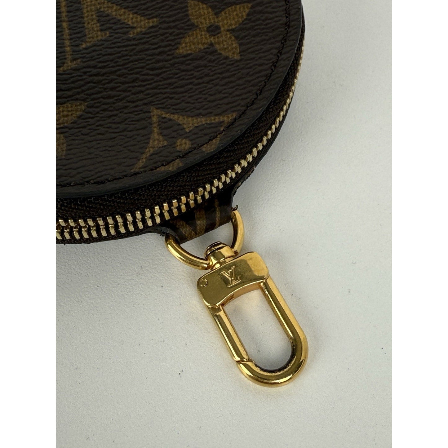 LOUIS VUITTON Multi Pochette Accessoires Brown Canvas Pink Strap Shoulder Bag