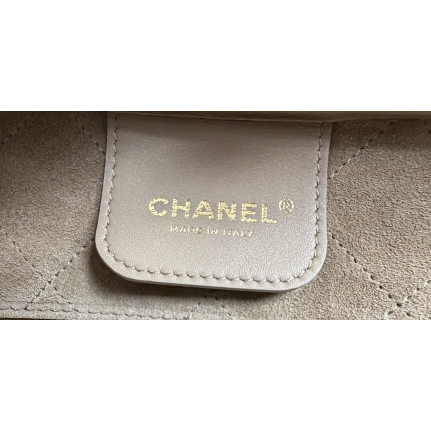 Chanel Perfect Bowling Large Bag in Khaki Brown Calfskin Leather D8