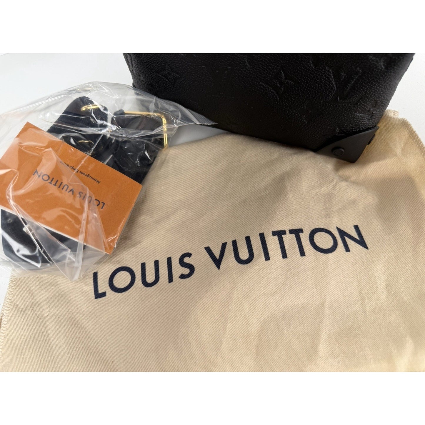 Louis Vuitton Petite Malle Souple Bag Black Embossed Monogram Empreinte 2020 D-7