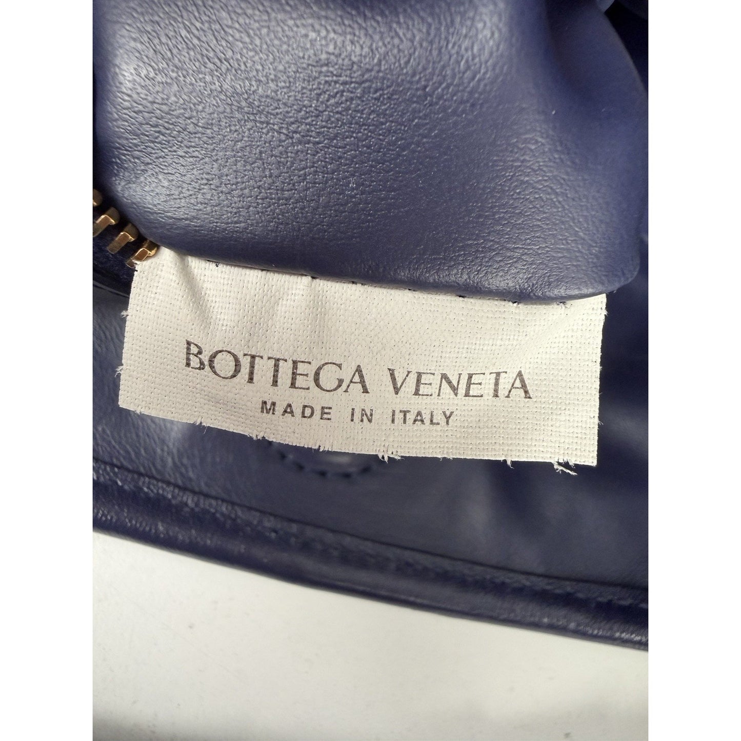 Bottega Veneta Small Hop Hobo Bag in Blue Intrecciato Woven Lambskin Leather D5