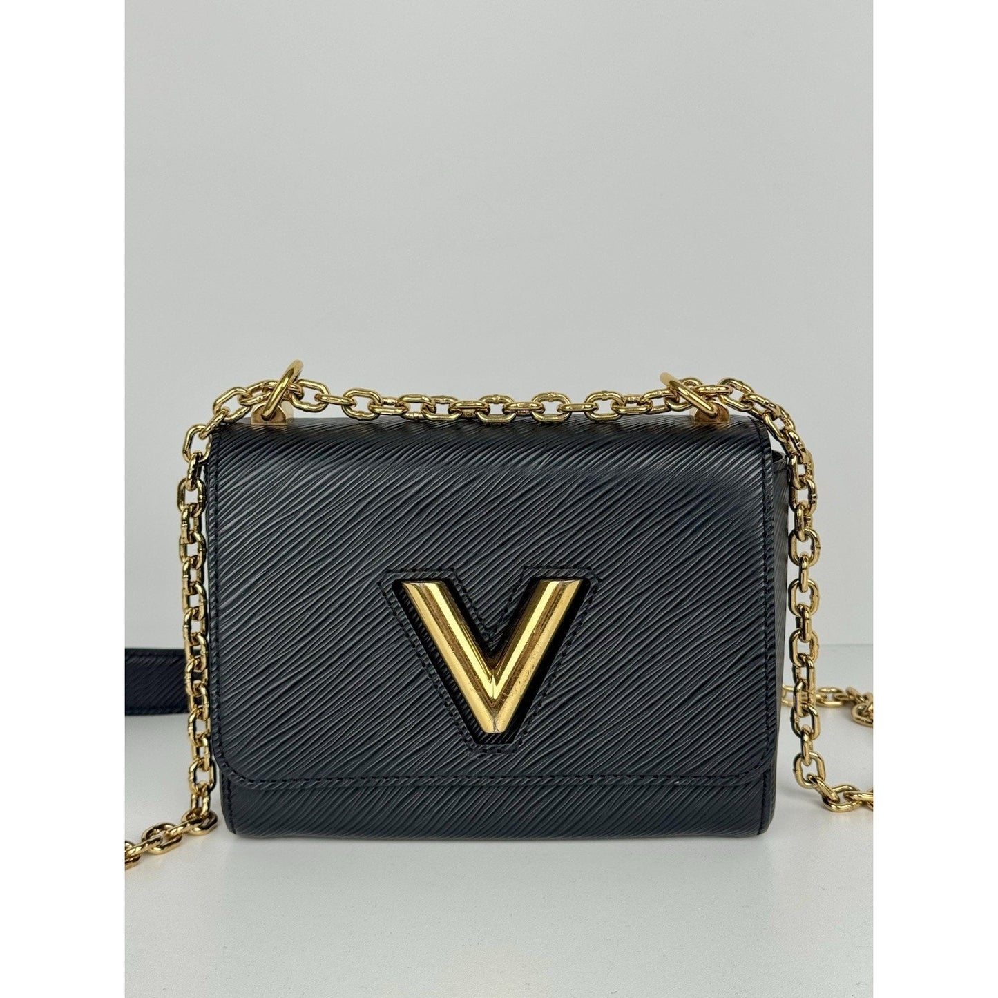 Louis Vuitton Twist MM Bag Black Epi Leather
