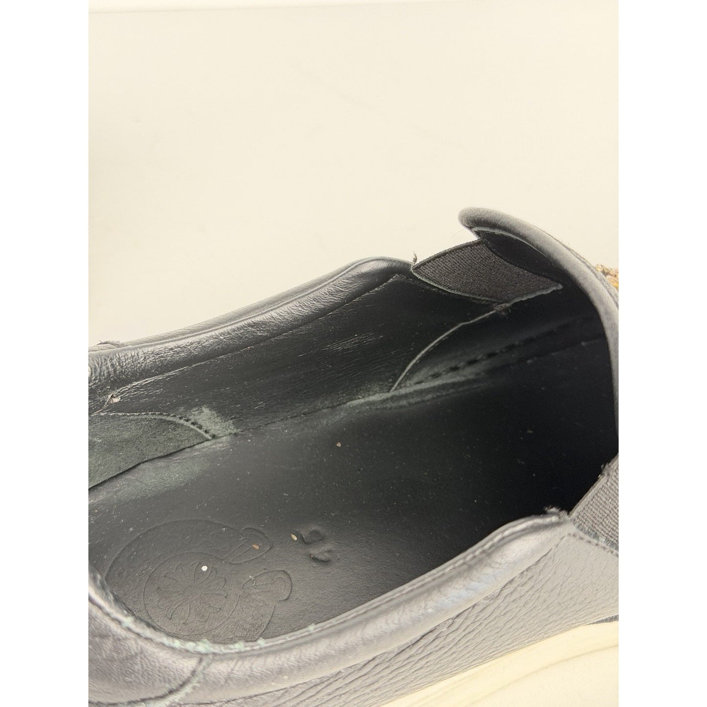 Chrome Hearts Dagger Slip On V2 Sneakers in Black Leather