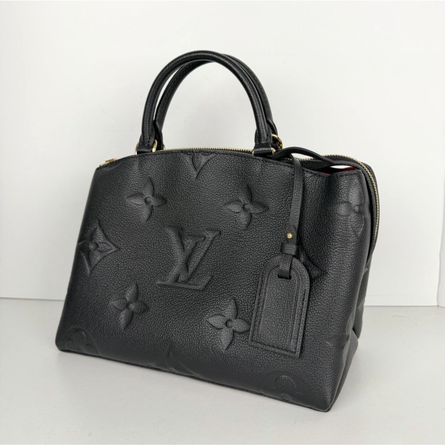 Louis Vuitton Grand Palais Bag Petite Black LV Monogram Empreinte Leather NFC D9