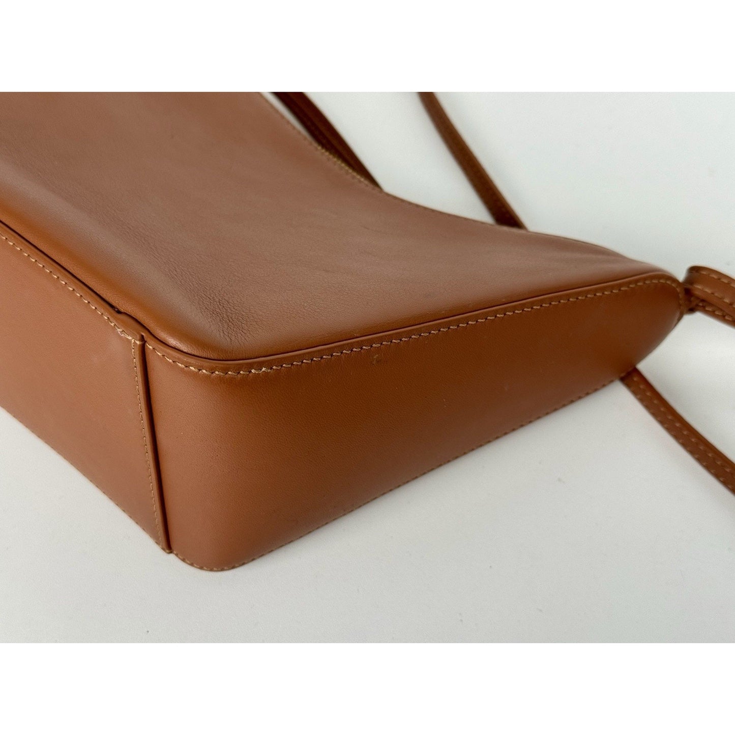 Loewe Mini Hammock Hobo Bag in Brown Leather with Gold Hardware E-3