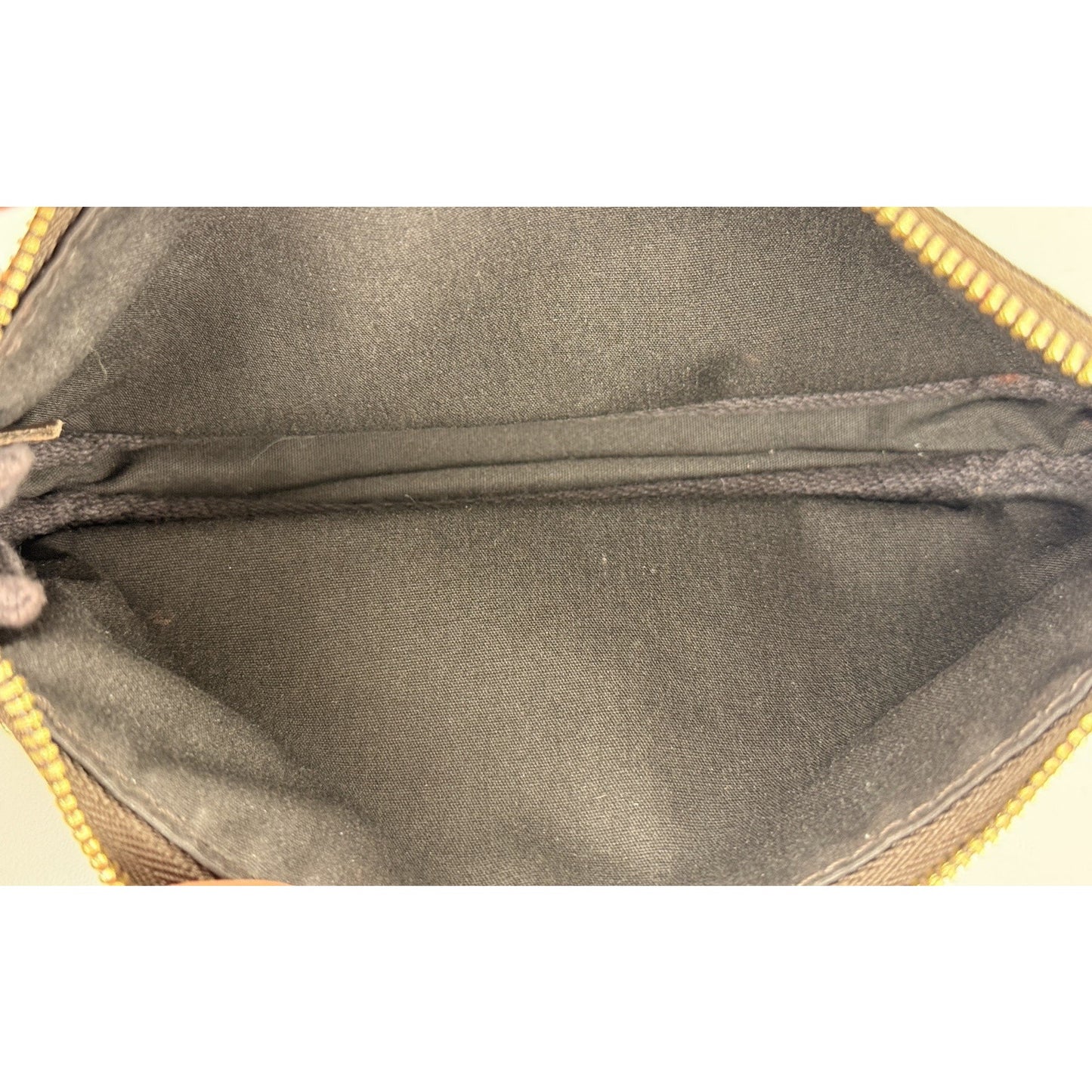 Louis Vuitton Mini Pochette Wristlet Bag in Brown Monogram Canvas 2008 S10