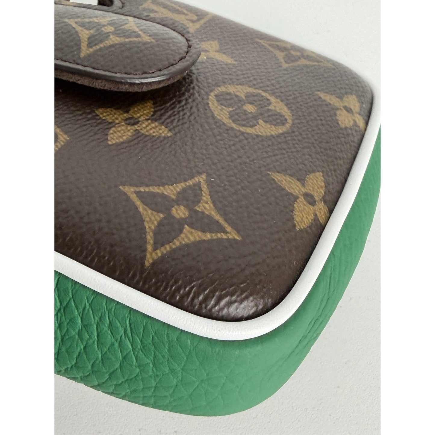 Louis Vuitton Maillet Putter Headcover in Brown Canvas & Green Leather NFC