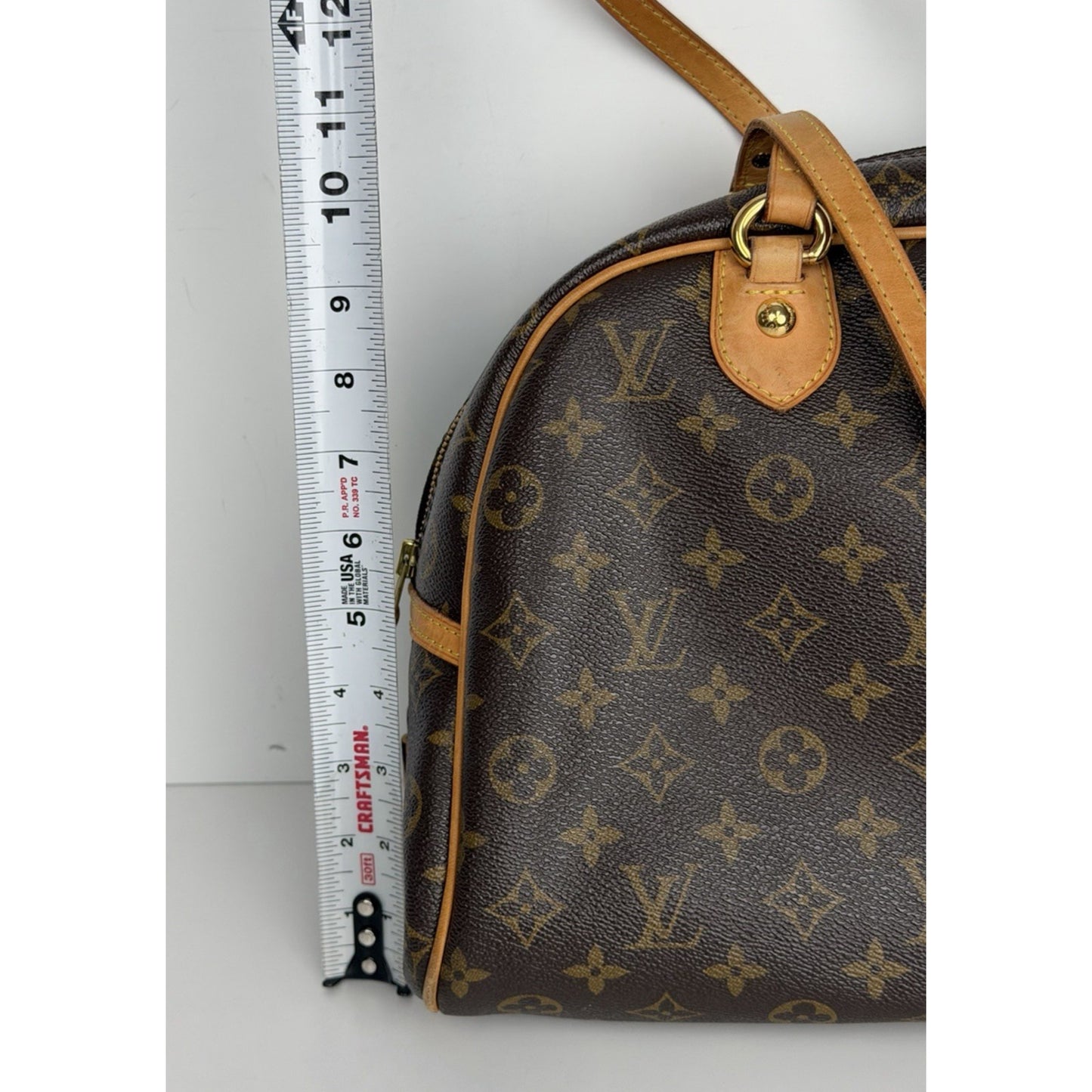 Louis Vuitton Monogram Montorgueil GM Shoulder Bag in Brown Coated Canvas 2012 S