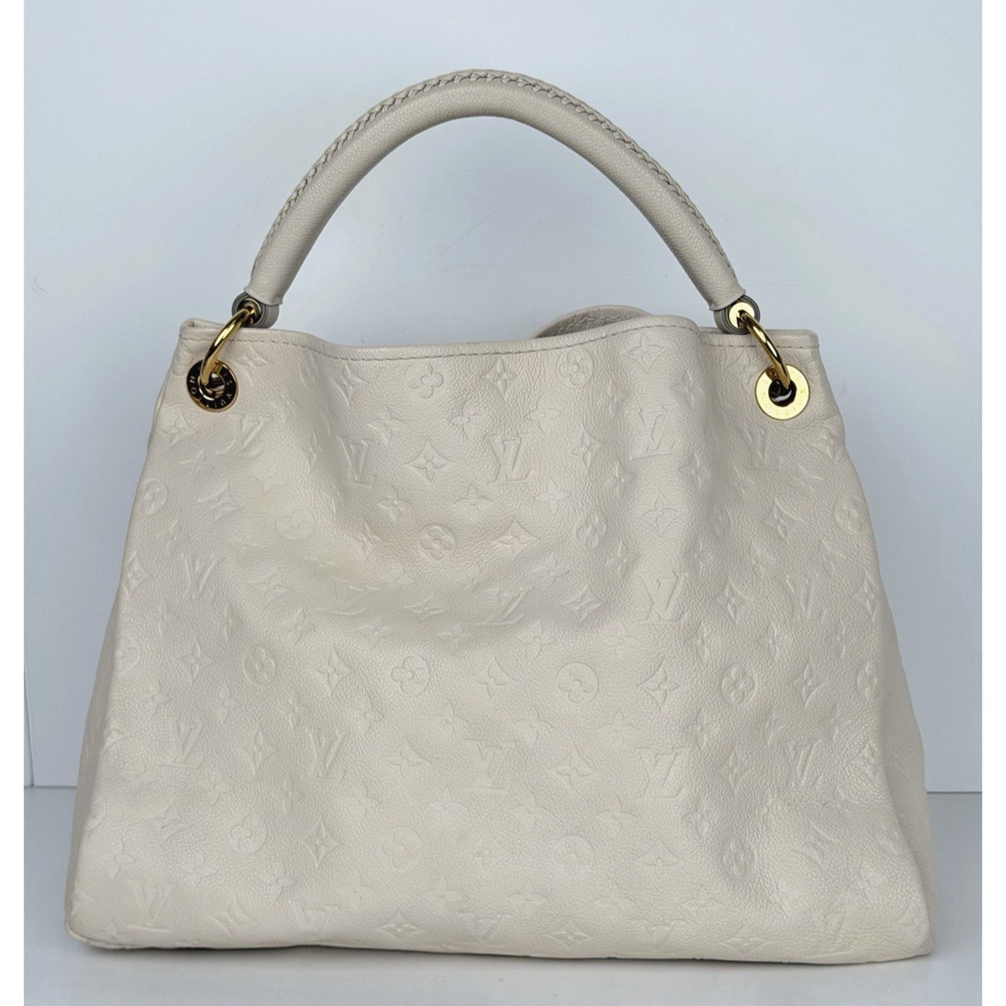 Louis Vuitton Artsy MM Shoulder Bag in White Monogram Empreinte Leather 2012 E4