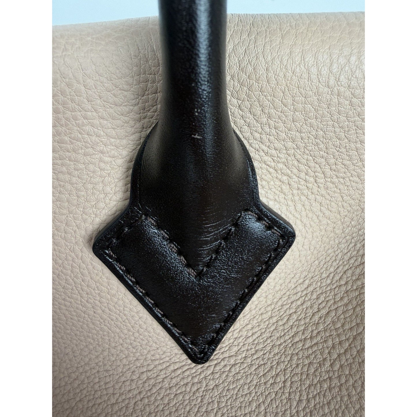 Louis Vuitton W Tote Bag Veau Cachemire Calfskin Plush Velour Monogram 2015 E2