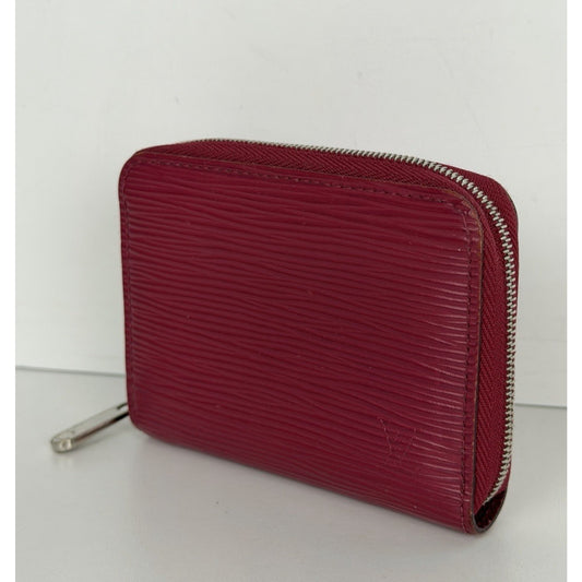 Louis Vuitton Zippy Coin Purse in Fuchsia Epi Leather Silver-Tone Hardware 2018
