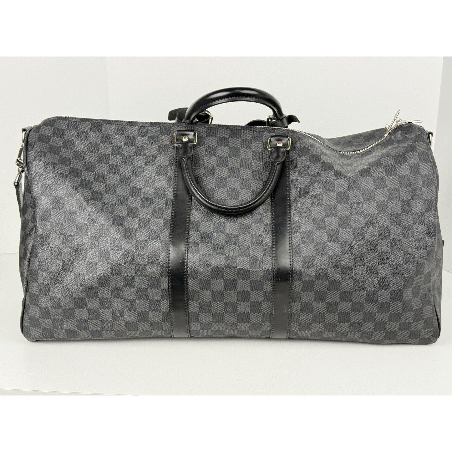 Louis Vuitton Keepall Bandouliere 55 Damier Graphite Duffle Bag