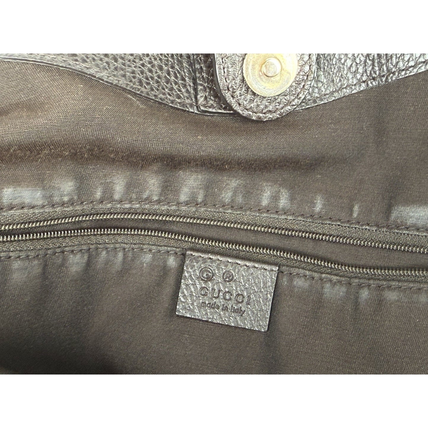 Gucci Sukey Tote Handbag Large in Brown GG Monogram Canvas with Magnetic Snap S