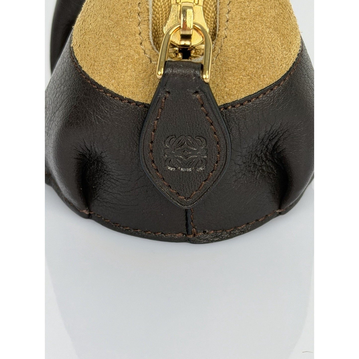 Loewe Panda Leather Suede Coin Purse