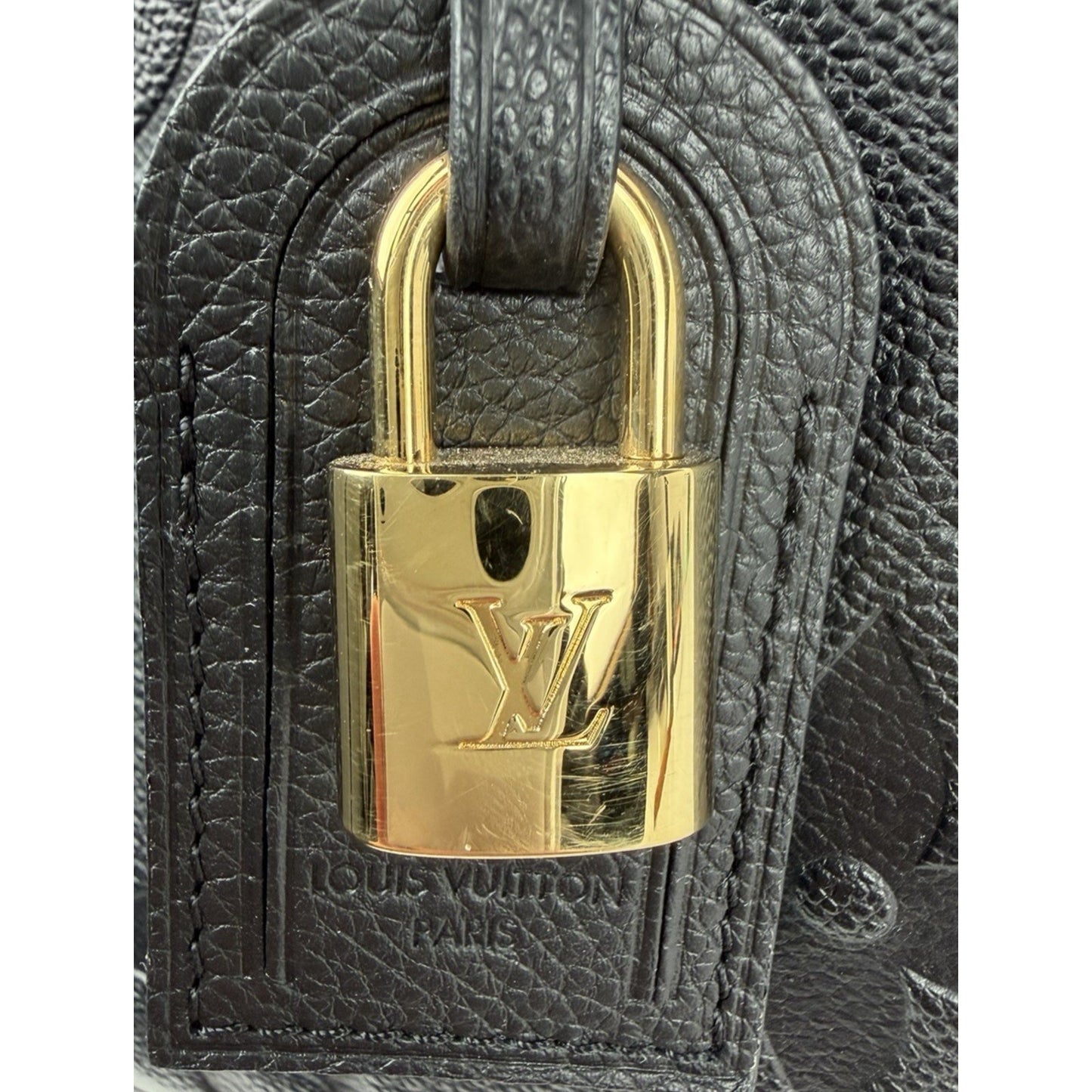Louis Vuitton Grand Palais Shoulder Bag Black Monogram Empreinte Leather NFC F1
