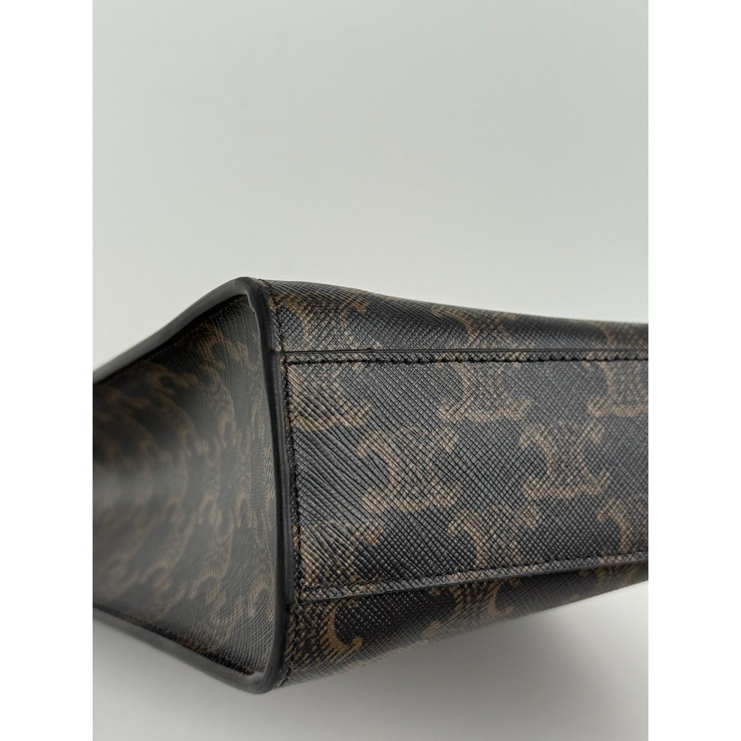 Celine Vertical Cabas Tote Triomphe Coated Canvas