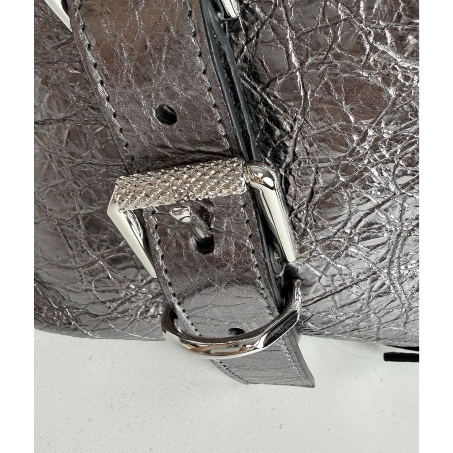 Givenchy Voyou Small Bag is Crafted From Metallic Crinkled Leather S