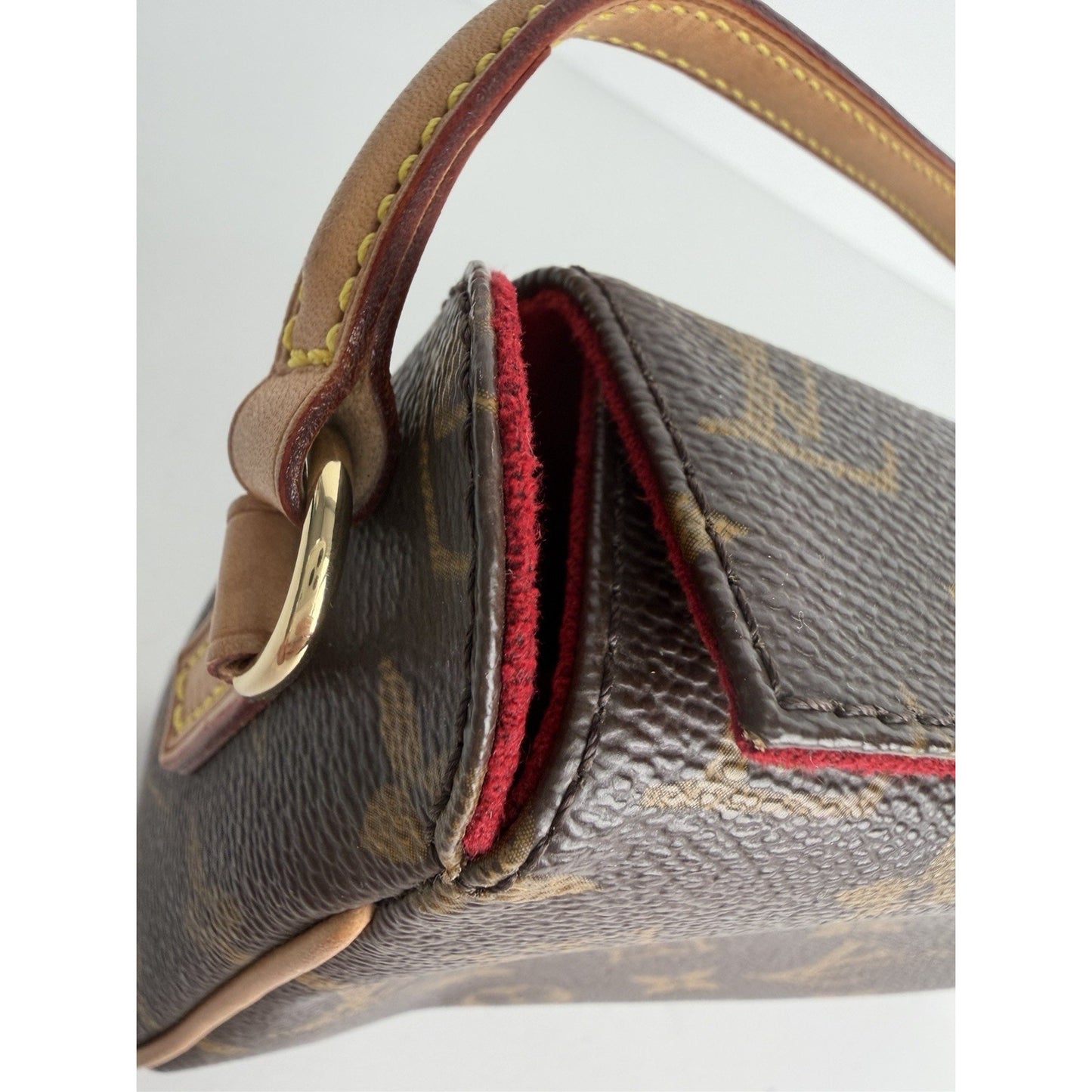 Louis Vuitton Recital Shoulder Bag Vintage Classic Monogram Canvas 2002 S15