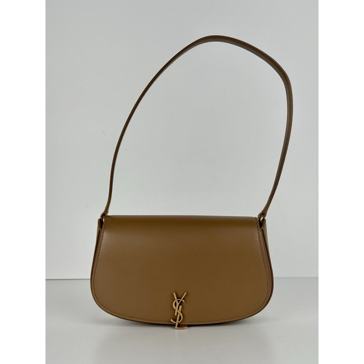 Saint Laurent Mini Voltaire in Brown Leather Shoulder Bag B-2
