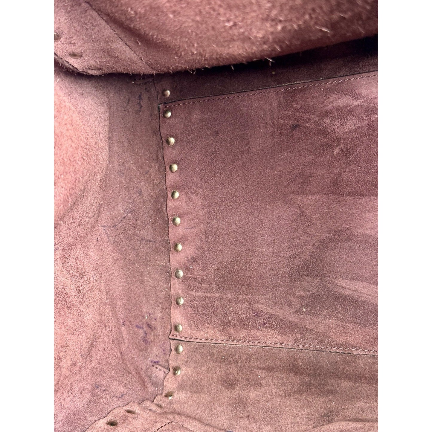 Valentino Garavani Rockstud Tote Bag Burgundy Leather Gold Hardware