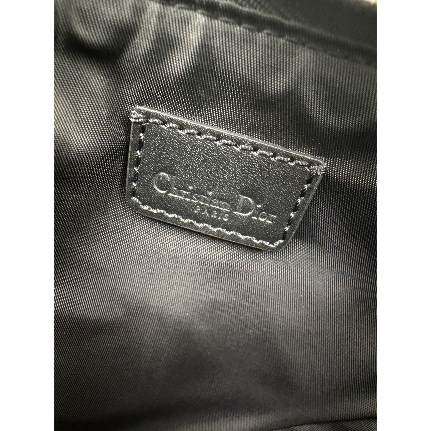 Christian Dior Vintage Monogram Saddle Pochette Bag in Oblique Canvas 2002 S13