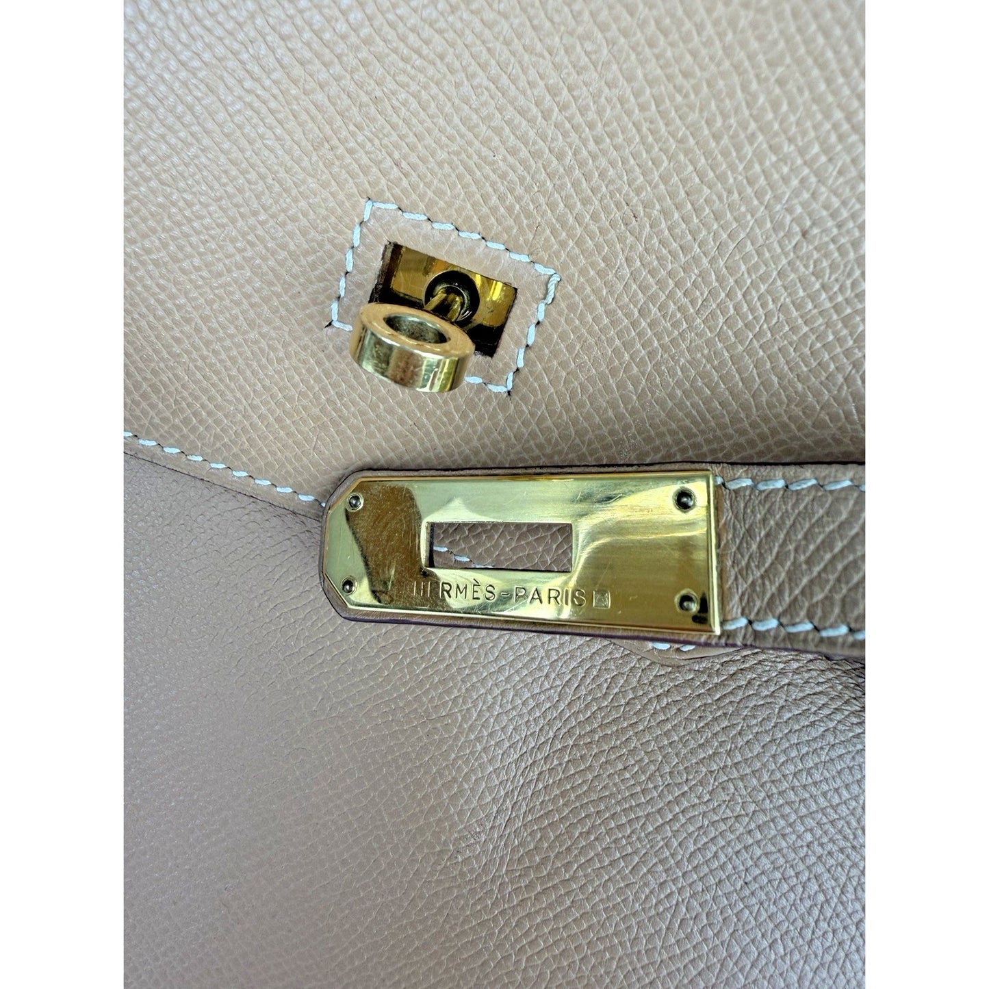 Hermès Birkin 40 Handbag Vintage in Gold Togo Leather 1999 C-7
