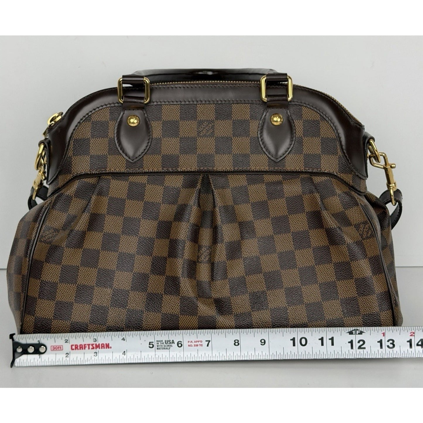 Louis Vuitton Trevi PM Handle Bag in Damier Ebene Coated Canvas 2013