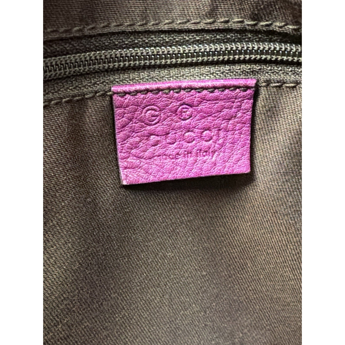 Gucci Charmy Hobo Shoulder Bag in Purple Guccissima Leather Silver Hardware S-05