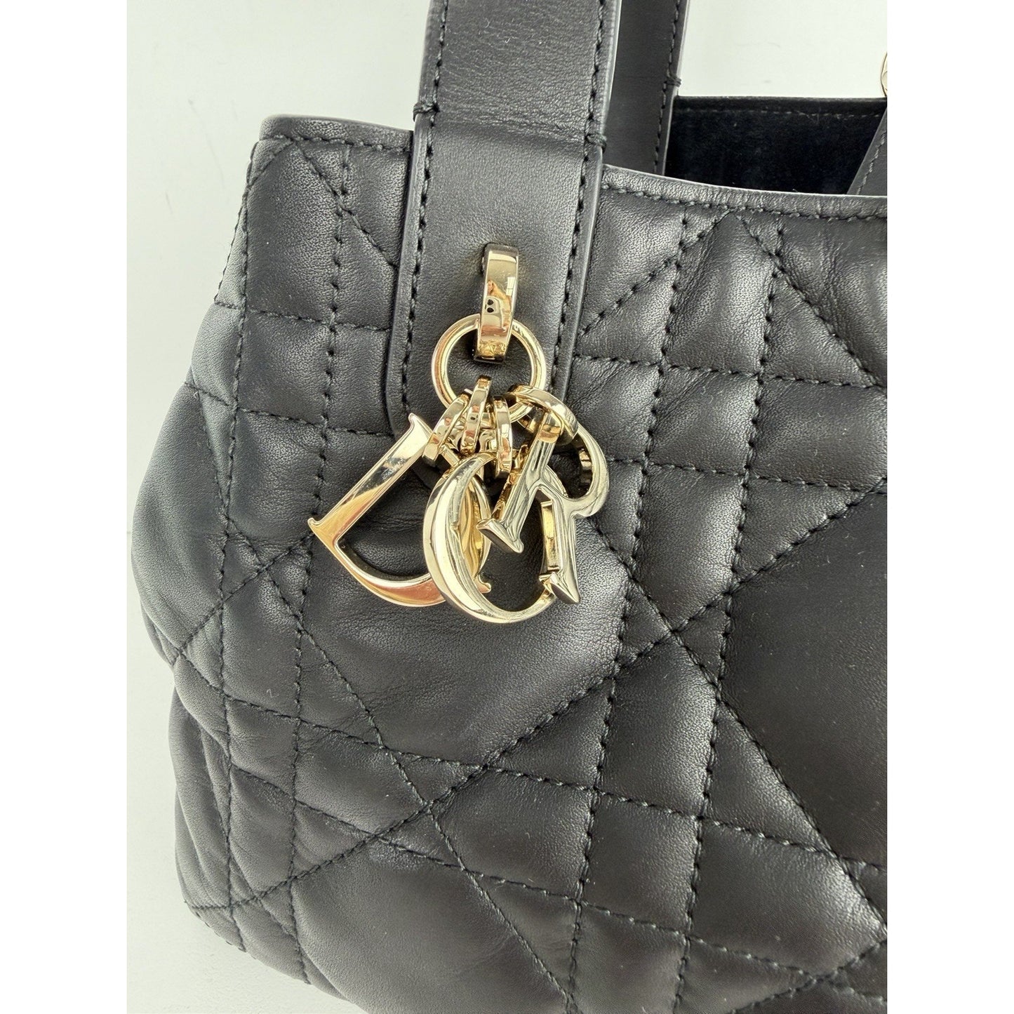 Christian Dior Toujours Bag Small in Black Cannage Leather 2024 B-4