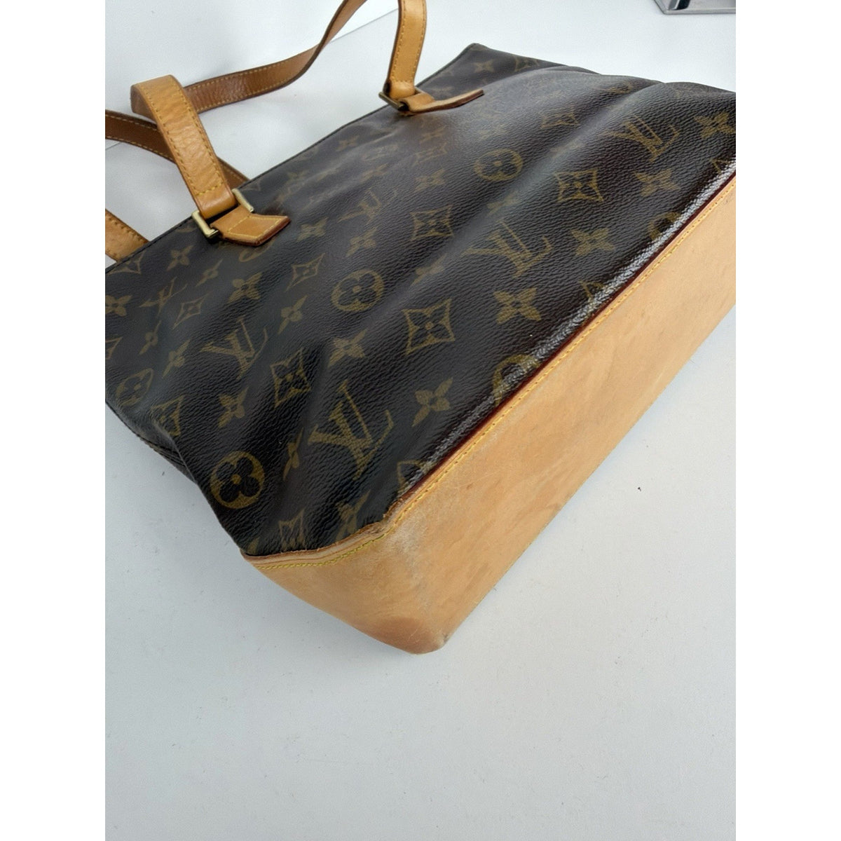 Louis Vuitton Cabas Piano Tote Bag in Brown LV Monogram Coated Canvas 2005 S09