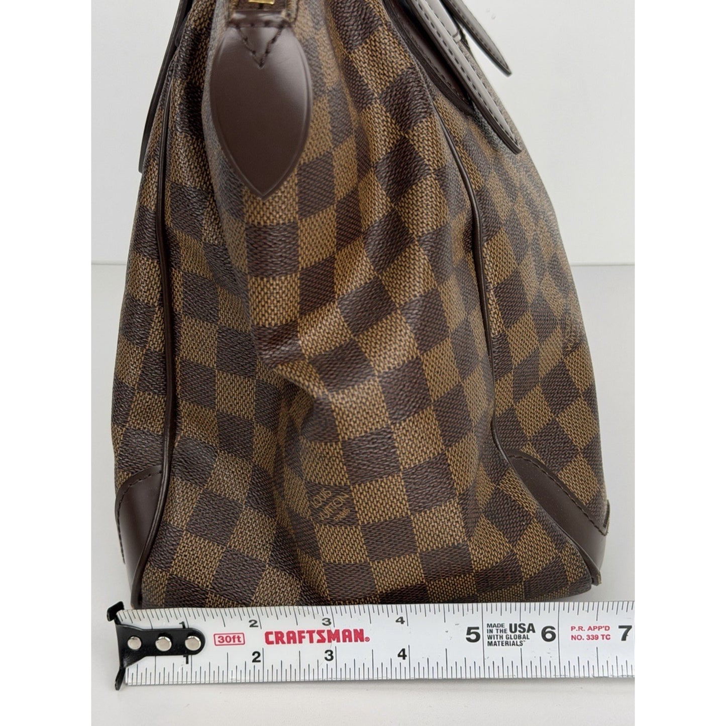 Louis Vuitton Verona MM Damier Ebene Shoulder Bag Brown Coated Canvas 2010 S14