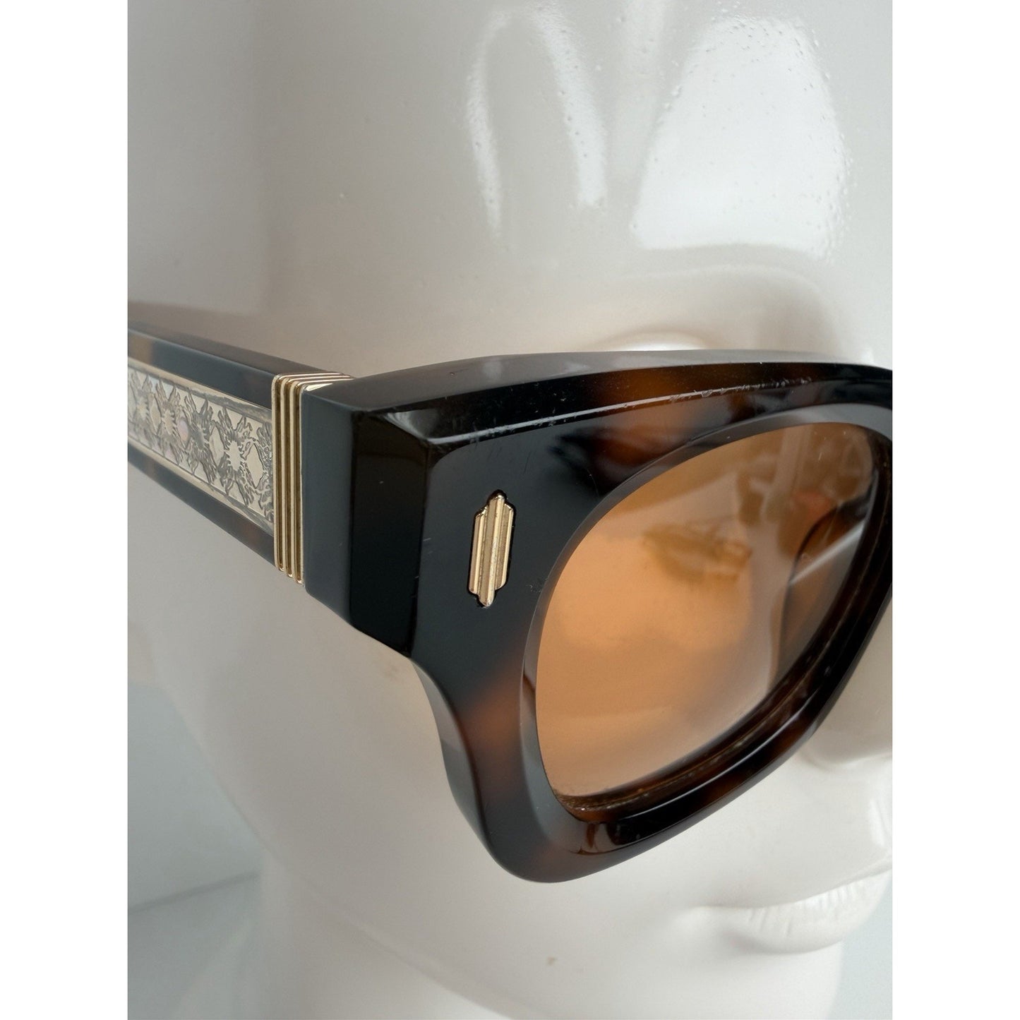Amiri Laurel Sunglasses 50 in Tortoise Shell with Zeiss Orange Lenses