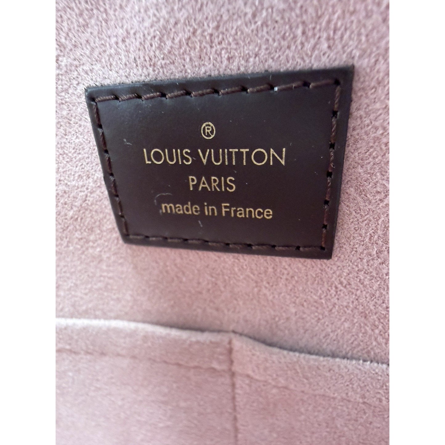 Louis Vuitton Normandy Handbag in Magnolia Damier Ebene Coated Canvas 2017 S