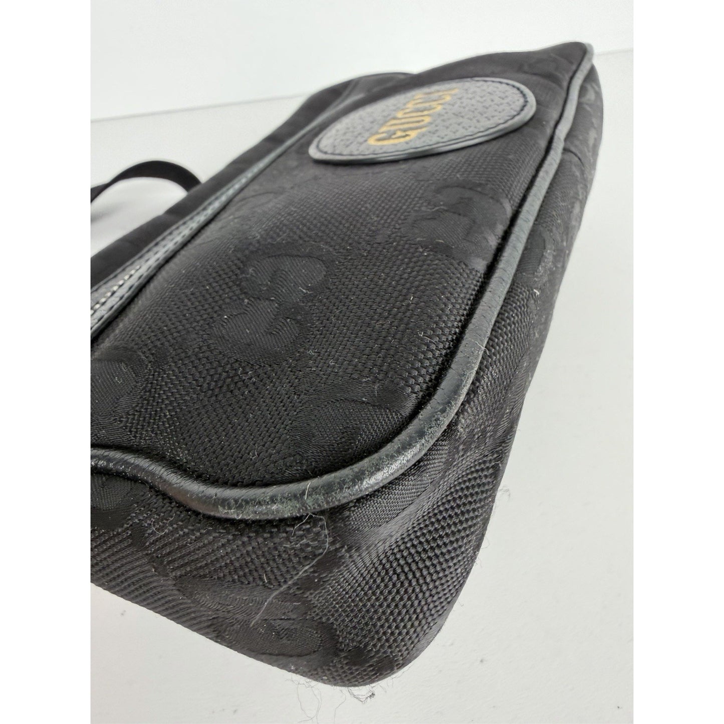 Gucci Off The Grid Belt Bag in Black GG Monogram Nylon S17