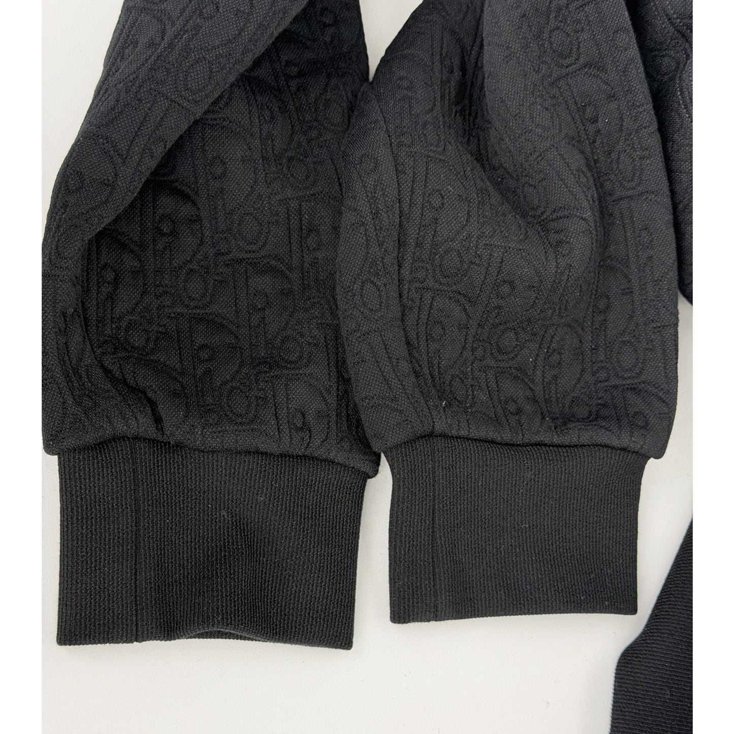 Dior Men Oblique Hooded Sweatshirt in Black Cotton-Blend Jersey