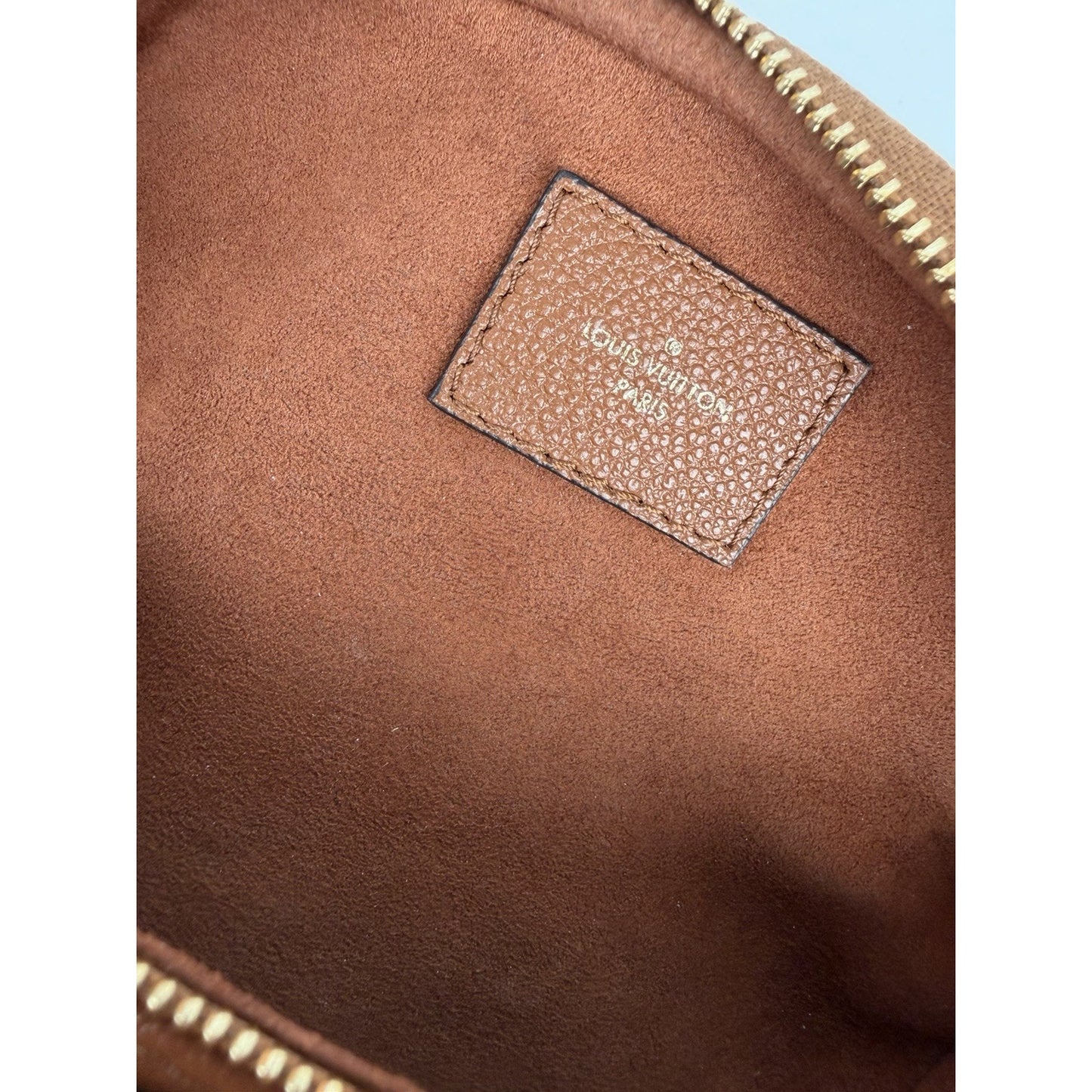 LOUIS VUITTON Mini Bumbag Empriente Leather Belt Bag Cognac NFC
