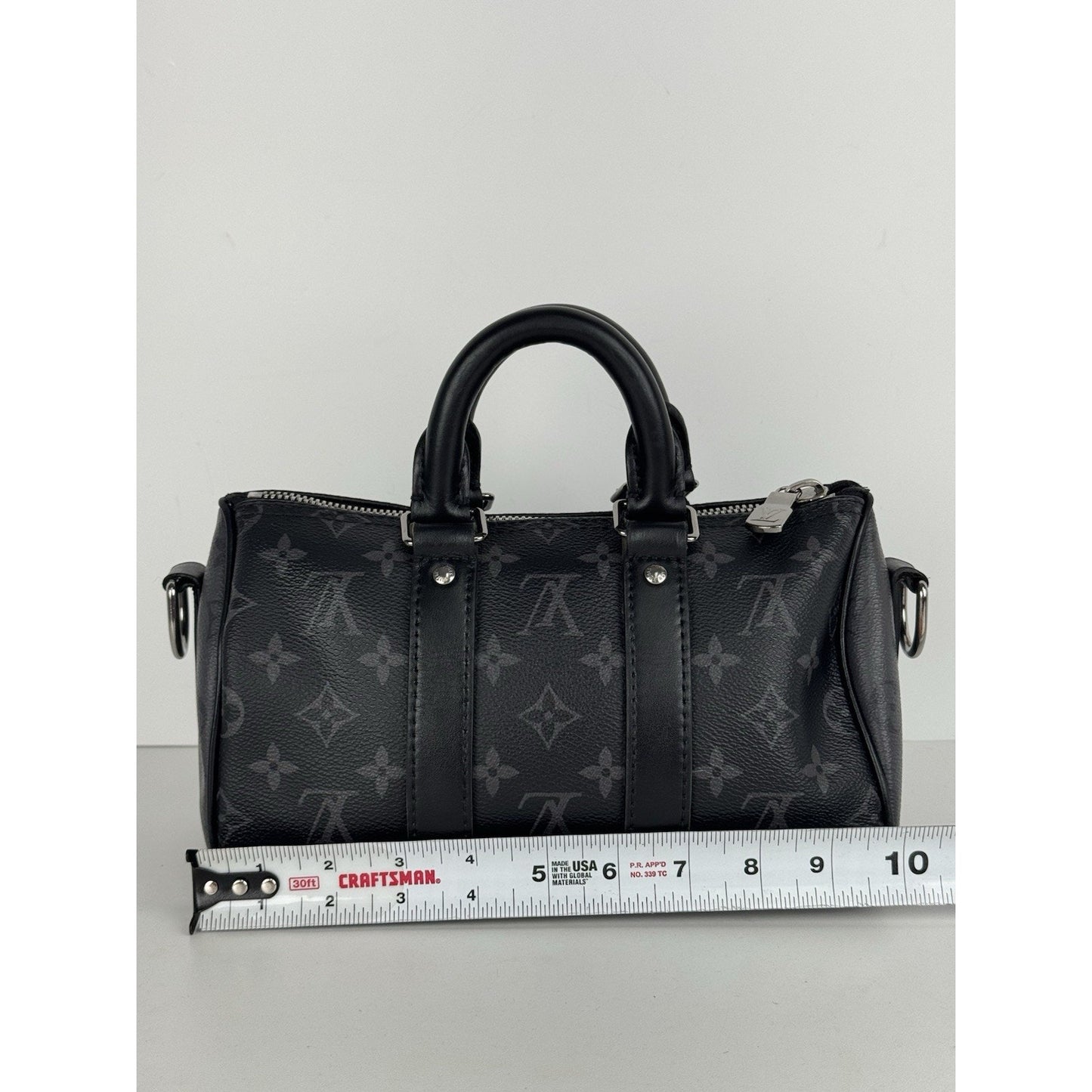 Louis Vuitton Keepall Bandouliere 25 Monogram Eclipse Canvas Bag B-2