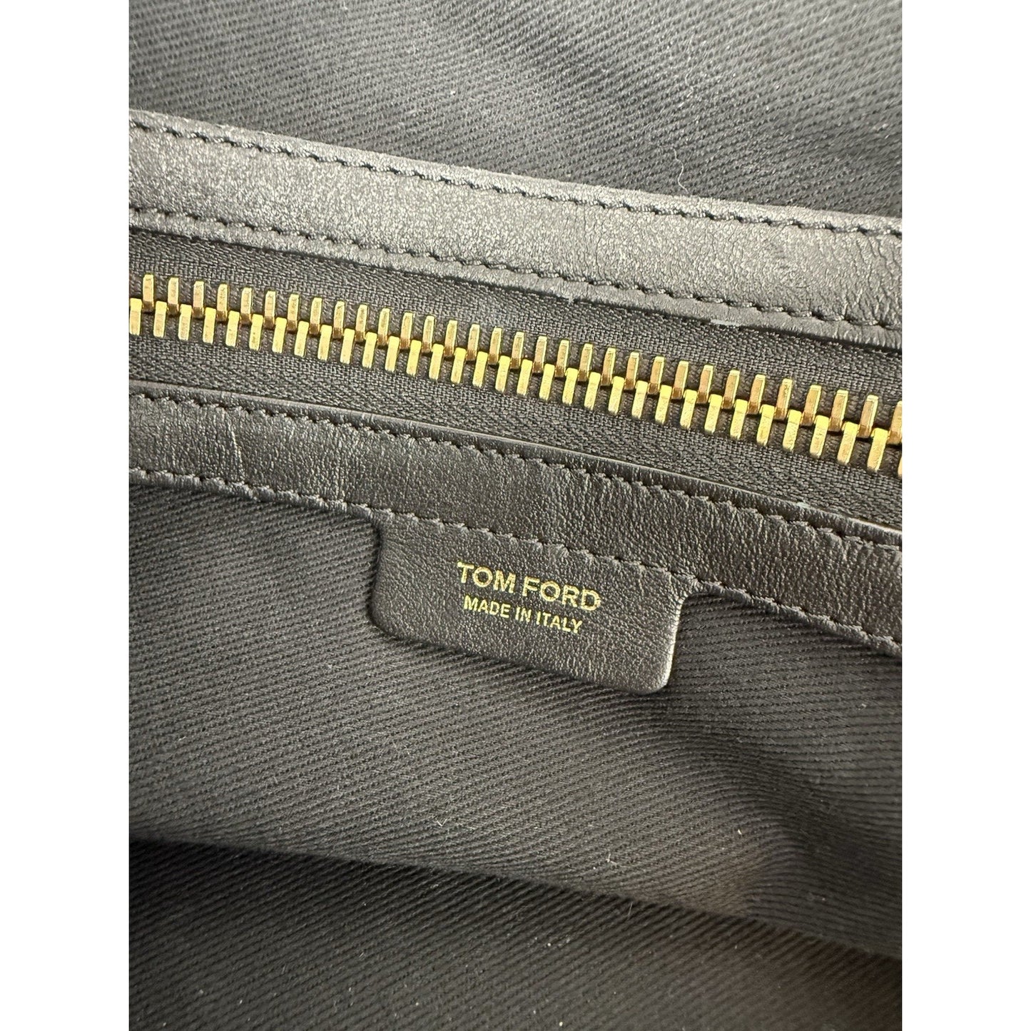 Tom Ford Weekend Black Leather Duffle Bag Unisex