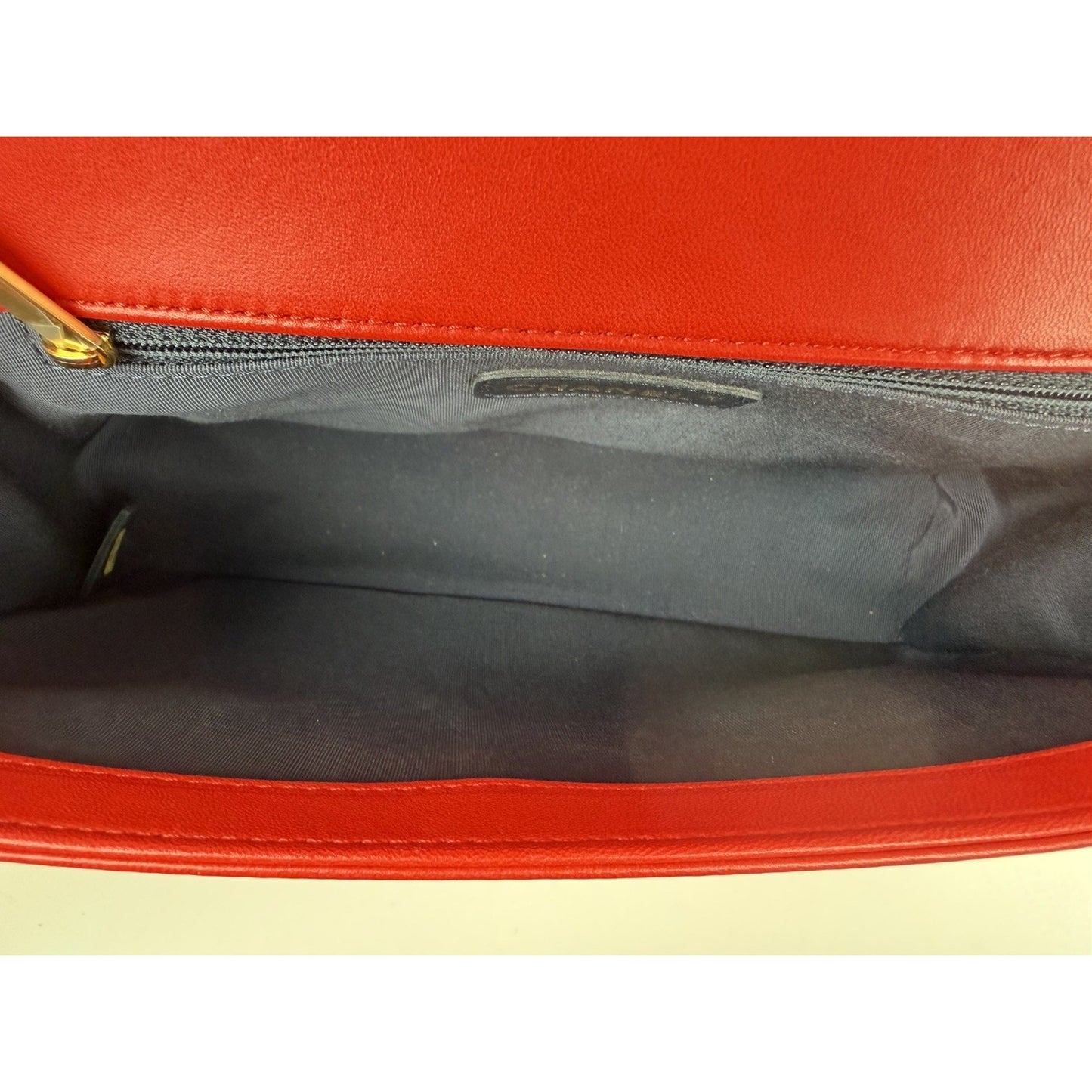 Chanel Cube Boy Flap Bag Medium in Red Embossed Lambskin Leather 2013-2014 B6